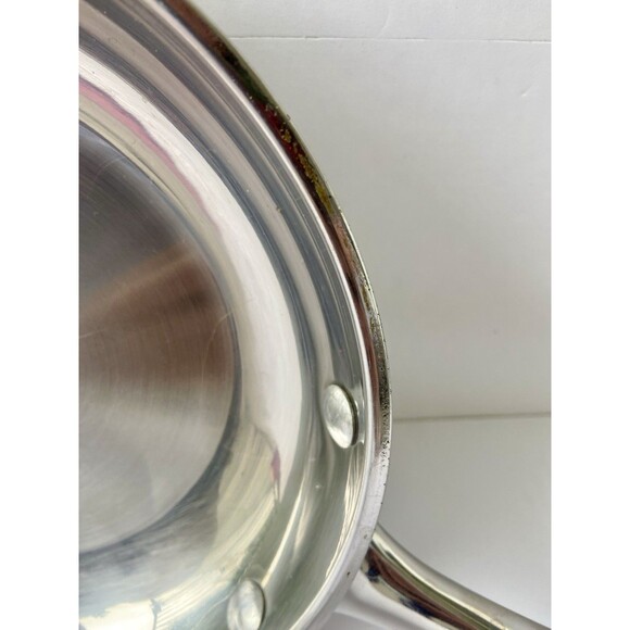 Wolfgang Puck 8" Omelet Skillet Frying Pan Stainless Steel Bistro Elite Collect - Picture 5 of 16